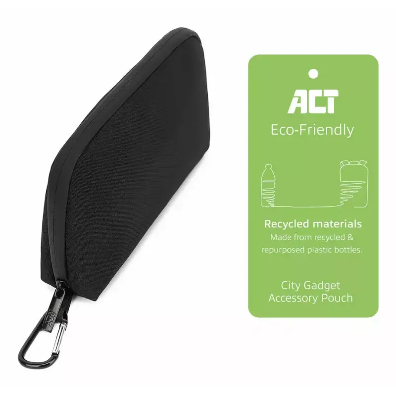ACT City Accessory Travel Organizer, made from recycled plastic bottles