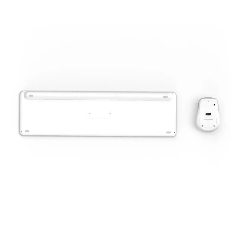 Hama WKM-550 keyboard Mouse included Home/Office RF Wireless + Bluetooth QWERTZ German Grey, White