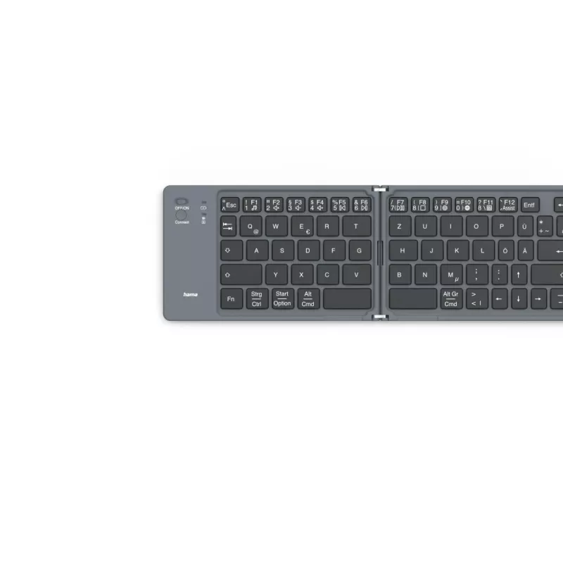 Hama Travel 450 QWERTZ German Bluetooth Black, Dark Grey