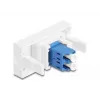 Fibre optic adapter DeLOCK 90847 LC Single-mode 1 pc Blue White