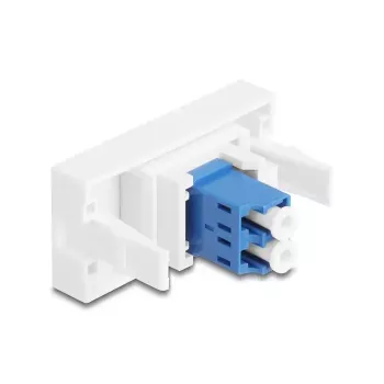 Fibre optic adapter DeLOCK 90847 LC Single-mode 1 pc Blue White