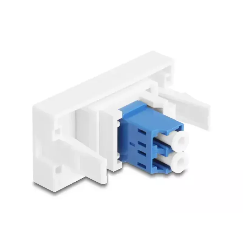 Fibre optic adapter DeLOCK 90847 LC Single-mode 1 pc Blue White
