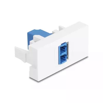 Fibre optic adapter DeLOCK 90847 LC Single-mode 1 pc Blue White