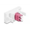 Fibre optic adapter DeLOCK 90846 LC Multi-mode 1 pc Purple White