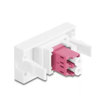 Fibre optic adapter DeLOCK 90846 LC Multi-mode 1 pc Purple White