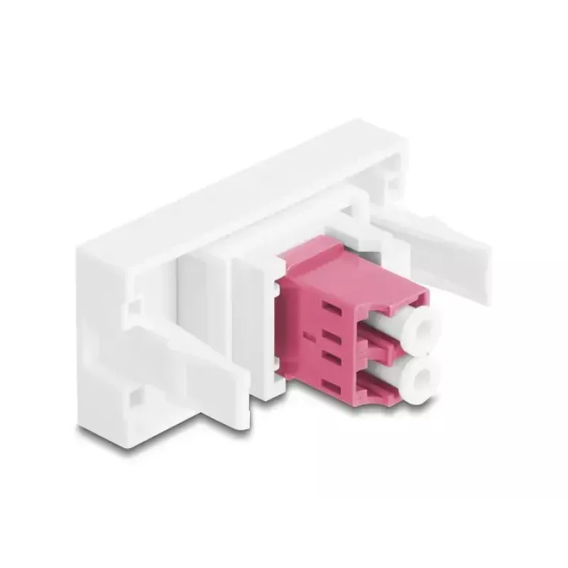 Fibre optic adapter DeLOCK 90846 LC Multi-mode 1 pc Purple White