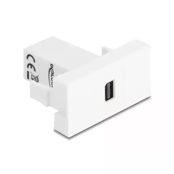 DeLOCK 90842 Mini DisplayPort Socket Outlet White Male to Male