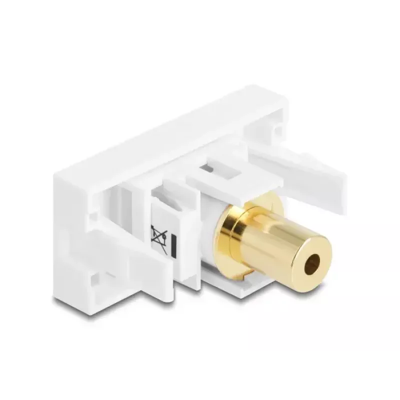 Socket Outlet DeLOCK 90841 2 x 3.5mm Male Male White