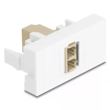 Fibre optic adapter DeLOCK 90840 LC Multi-mode 1 pc Beige White