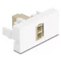 Fibre optic adapter DeLOCK 90840 LC Multi-mode 1 pc Beige White