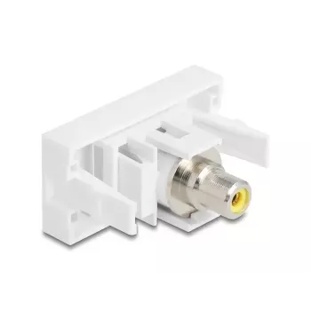 DeLOCK 90856 Keystone Module RCA White 22.5mm x 45mm x 33mm