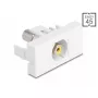DeLOCK 90856 Keystone Module RCA White 22.5mm x 45mm x 33mm