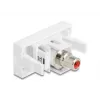 DeLOCK 90857 Keystone Module RCA Red White 22.5mm 45mm 33mm