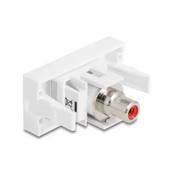 DeLOCK 90857 Keystone Module RCA Red White 22.5mm 45mm 33mm