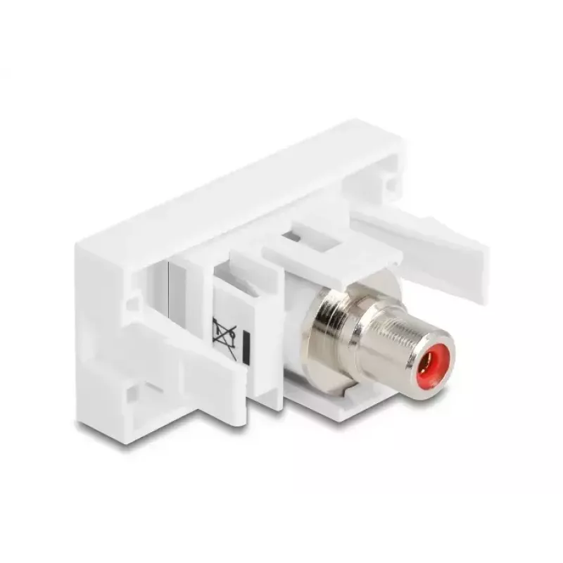 DeLOCK 90857 Keystone Module RCA Red White 22.5mm 45mm 33mm