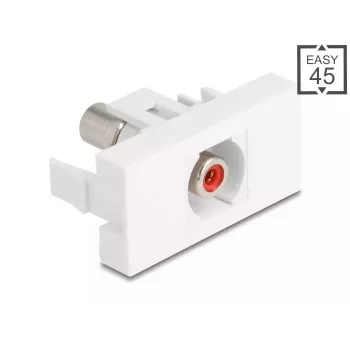 DeLOCK 90857 Keystone Module RCA Red White 22.5mm 45mm 33mm