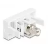 DeLOCK keystone module 90858 Flat White RCA Connector 1