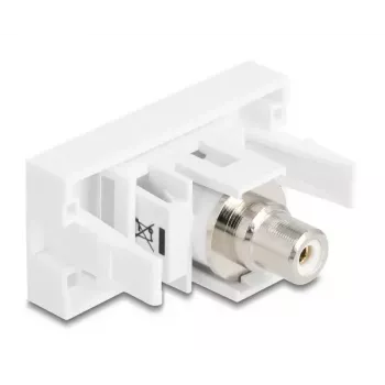 DeLOCK keystone module 90858 Flat White RCA Connector 1
