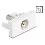 DeLOCK keystone module 90858 Flat White RCA Connector 1