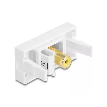 DeLOCK Keystone Module 90859 RCA Connector White Yellow