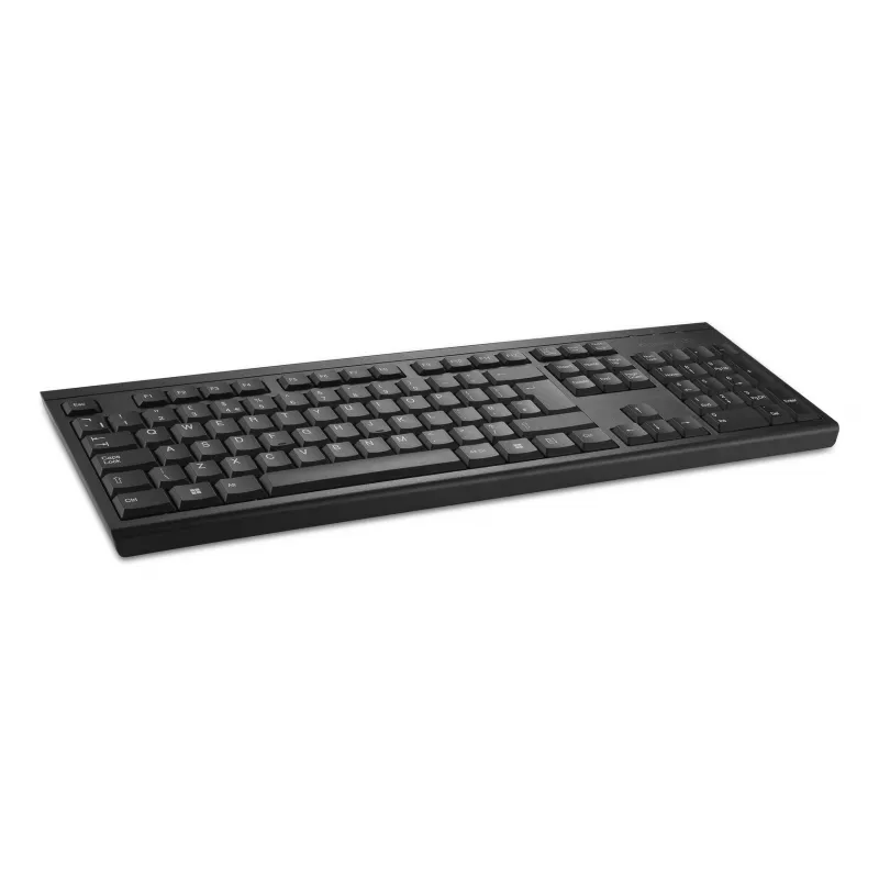 Kensington KB150 EQ Wireless Keyboard, Full-size (100%), Wireless, RF Wireless, Membrane, QWERTY, Black