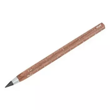 Mechanical Pencil TROIKA CONSTRUCTION ENDLESS WALNUT HB Brown Metal Wood