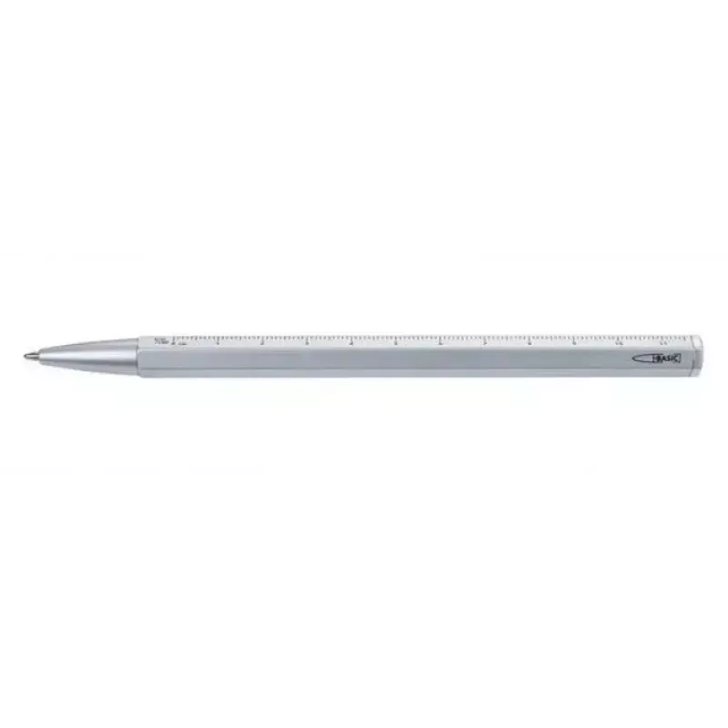 Multifunction ballpoint pen TROIKA CONSTRUCTION BASIC Black Silver