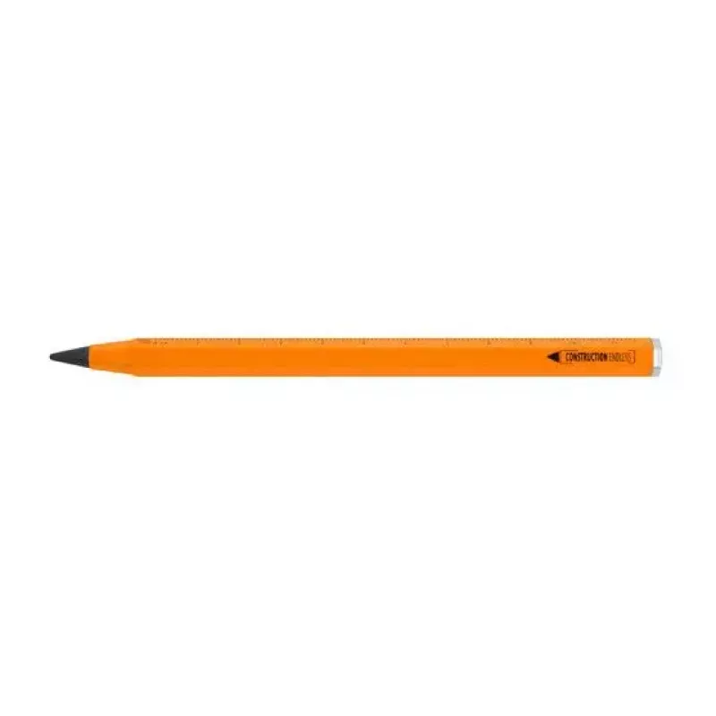 Mechanical Pencil TROIKA CONSTRUCTION ENDLESS HB Orange Aluminium