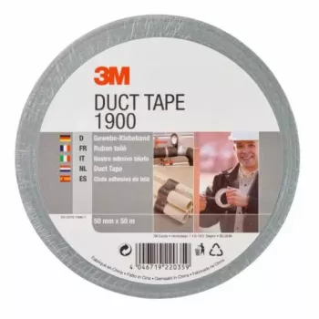 Tape 3M 1900S50 Synthetic rubber Silver 50 m