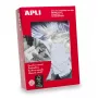 Label APLI 00390 500 pcs White Rectangle 2.2x3.5 cm