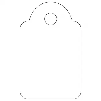 APLI 07009 non-adhesive label 200 pcs White Rectangle 1.5x2.4 cm
