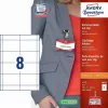 Non-adhesive label AVERY 4822 Transparent White Rectangle 32 pcs