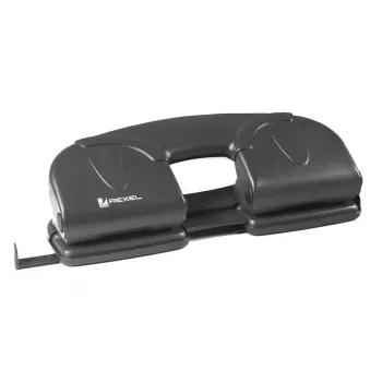 Rexel V412 4 Hole Punch Black