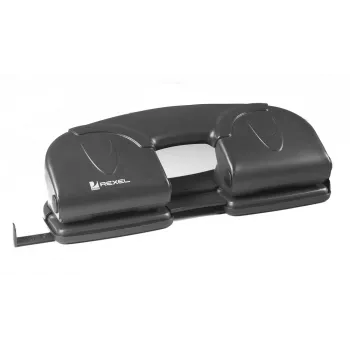 Rexel V412 4 Hole Punch Black