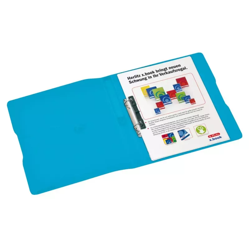 Ring Binder Herlitz 11205721 Blue Transparent