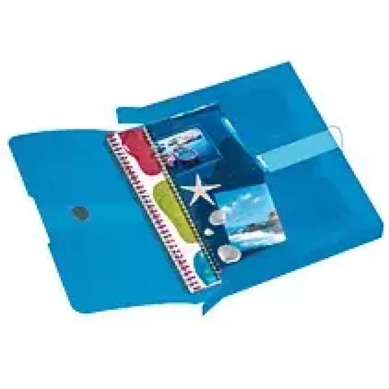 Folder Herlitz Polypropylene (PP) Blue Transparent A4 11206141