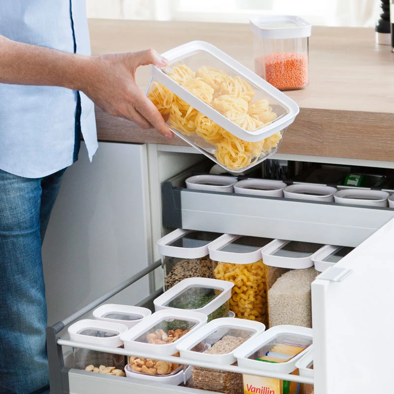 EMSA 513557 food storage container Rectangular Box 1 L Transparent 4 pc(s)