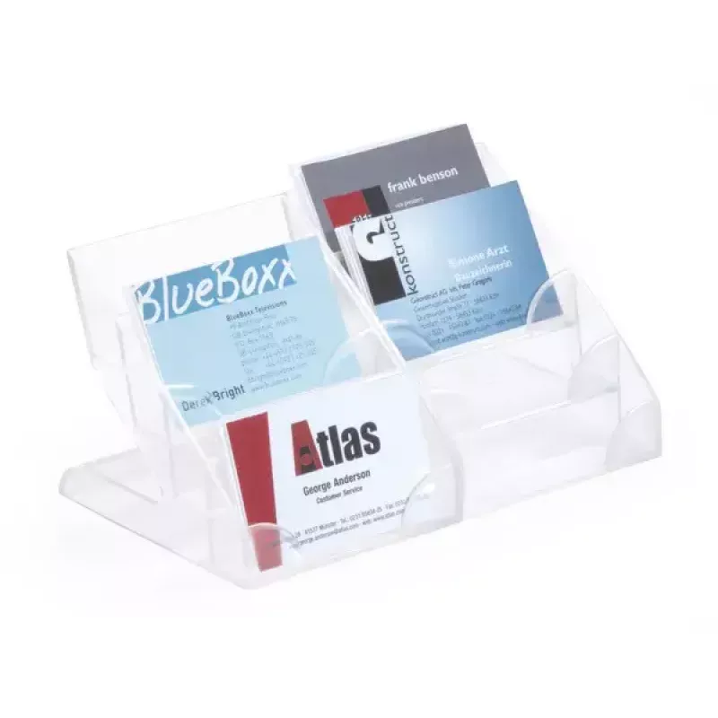 Business Card Holder Durable 2439 Plastic Transparent 240 Cards