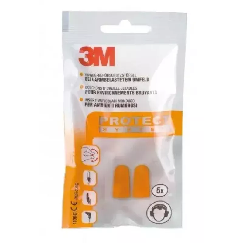 Disposable ear plug 3M 1100C