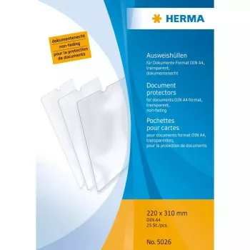 Document Holder HERMA 5026 Polypropylene Transparent A4