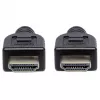 Manhattan HDMI 4K@60Hz Cable with Ethernet - CL3 rated, 3m, Suitable for In-Wall use, For ALL 4K & 1080p/HD uses - when upgrading now or have it ready for when you need it, Male to Male, Black, Ultra HD 4k x 2k, Lifetime Warranty, Premium High Speed