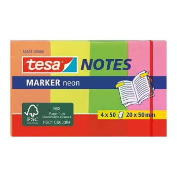 Self-adhesive note paper TESA 56691 Rectangle Multicolour