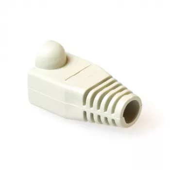 ACT RJ45 white boot for 6.5 mm cable