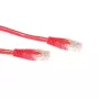 ACT Red 1.5 meter U/UTP CAT6A patch cable with RJ45 connectors