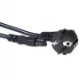 ACT Powercord mains connector CEE 7/7 male (angled) - C5 black 10 m