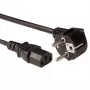ACT Powercord LSZH mains connector CEE 7/7 male (angled) - C13 black 5 m