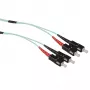 ACT 10 meter Multimode 50/125 OM3 duplex ruggedized fiber cable with SC connectors