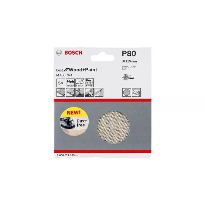 Sanding Sheet Bosch M480 Best for Wood and Paint 2608621144