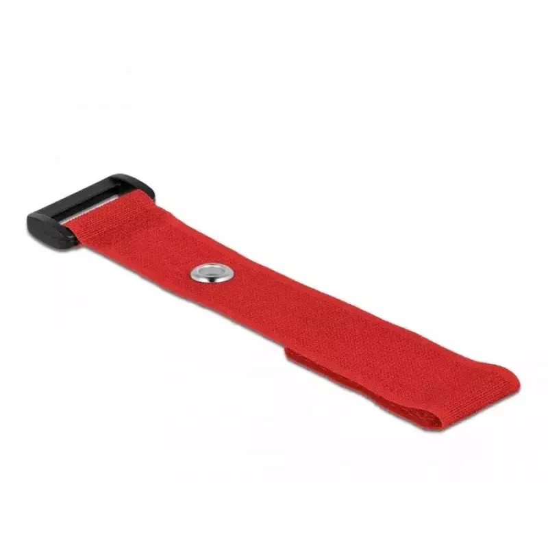 Hook & loop cable tie DeLOCK 19545 Red 190mm 25mm 5 pcs