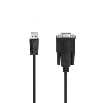 Hama 00200622 serial cable Black 1.5 m Sub-D USB-A
